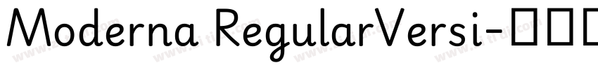 Moderna RegularVersi字体转换